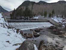 Dam on Ausable Lake