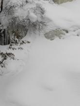Ice on MacIntyre Falls