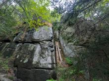 Wall along Yard trail