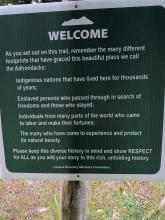 Sign at start of Deer Broo