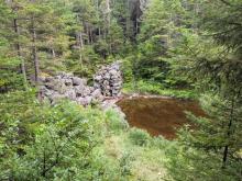 Dam at outlet of Scott Pond