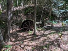 Tractor at the Raquette Falls outpost