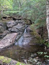 Falls along the trail to Preston Pond