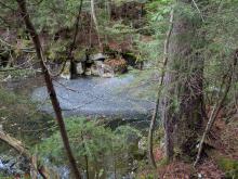 Stream on way up MacNaughton