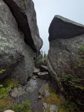 Eratics/ledges at the top of Colden