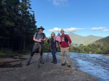 the group at Indian Falls