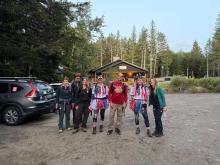 Getting ready to climb our respective mountains