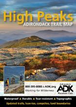 Picture of the ADK High Peaks trail map